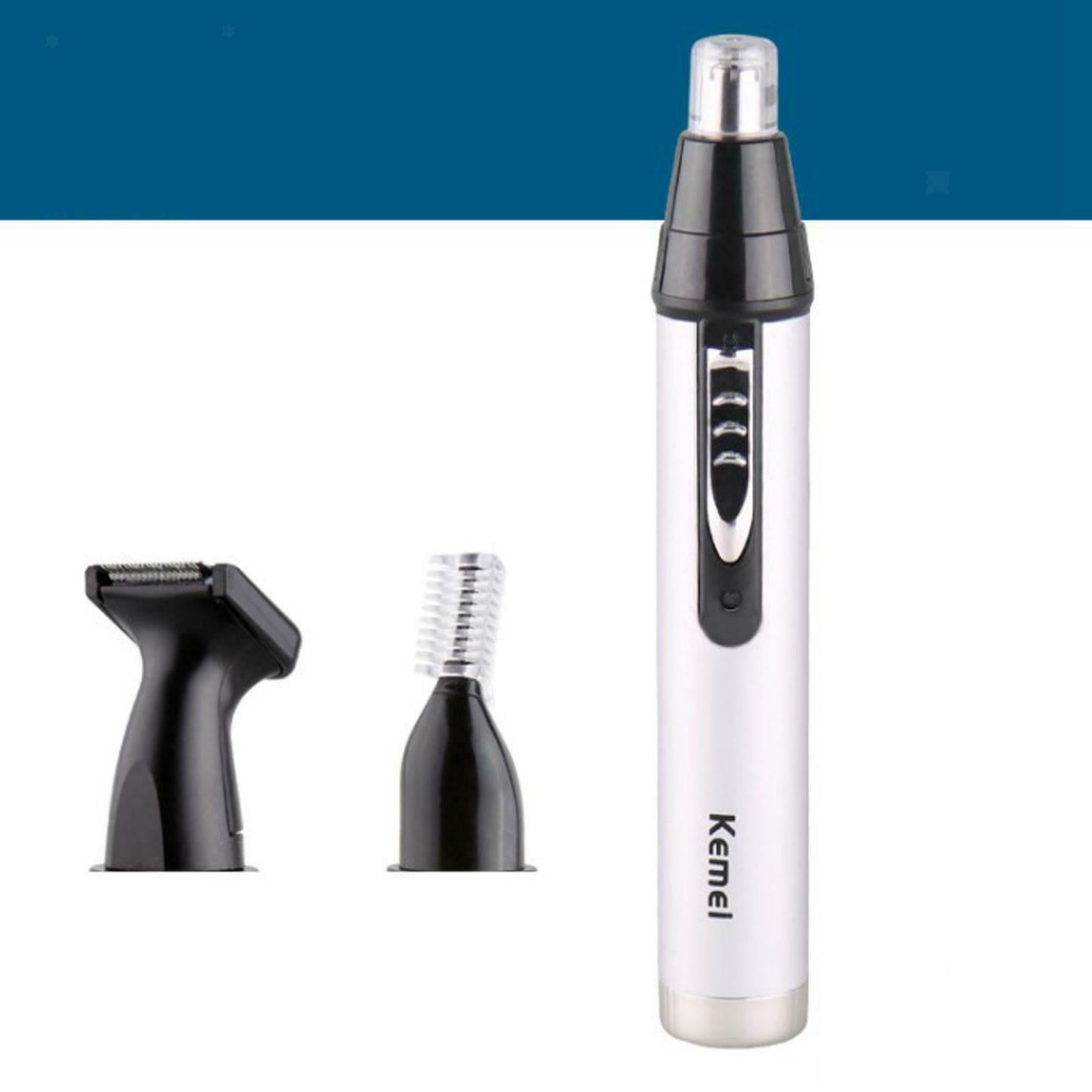Professional Electric Ear and Nose Hair Trimmer Dual Edge Blades for Men