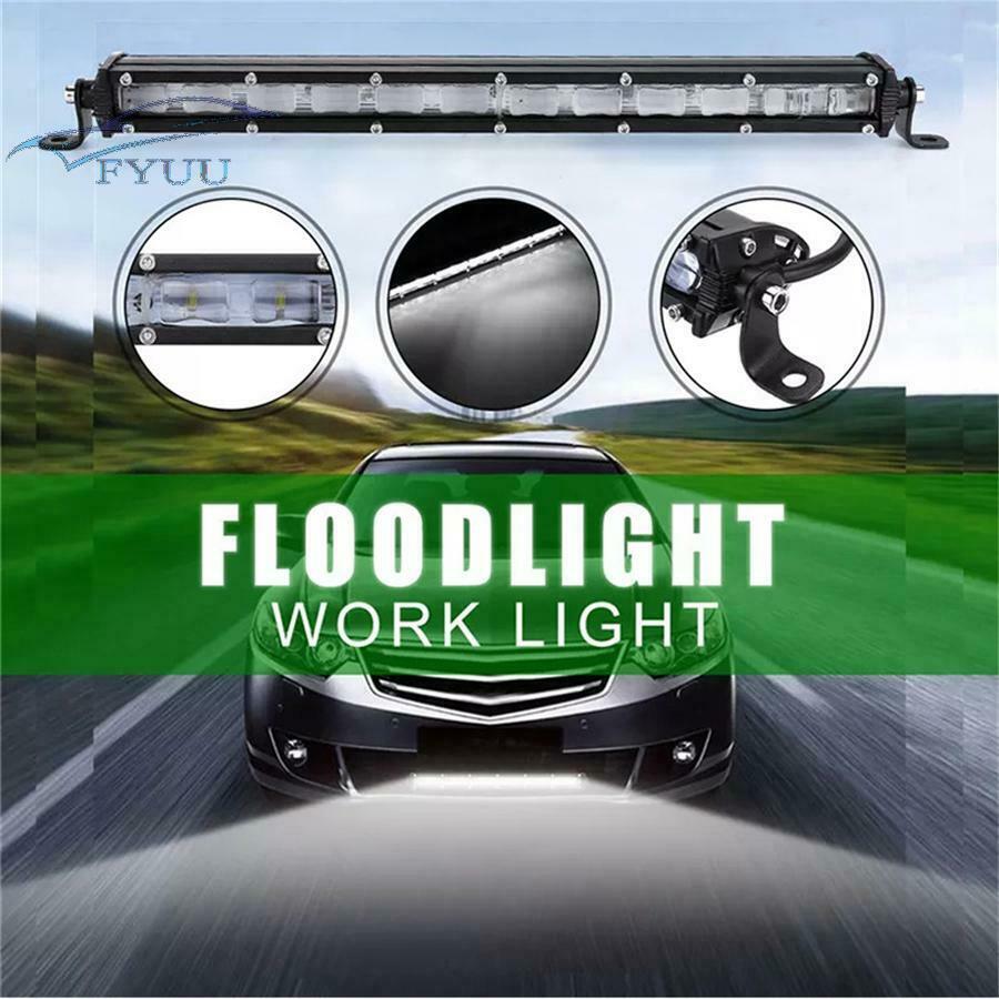 13'' 120W Aluminum Car SUV Offroad 9D Flood Beam Single Row LED Work Light Bar