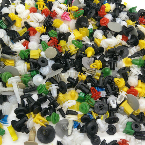 1000PCS Mixed Car Door Bumper Fenders Fastener Retainer Rivet Push Pin Clip Fine