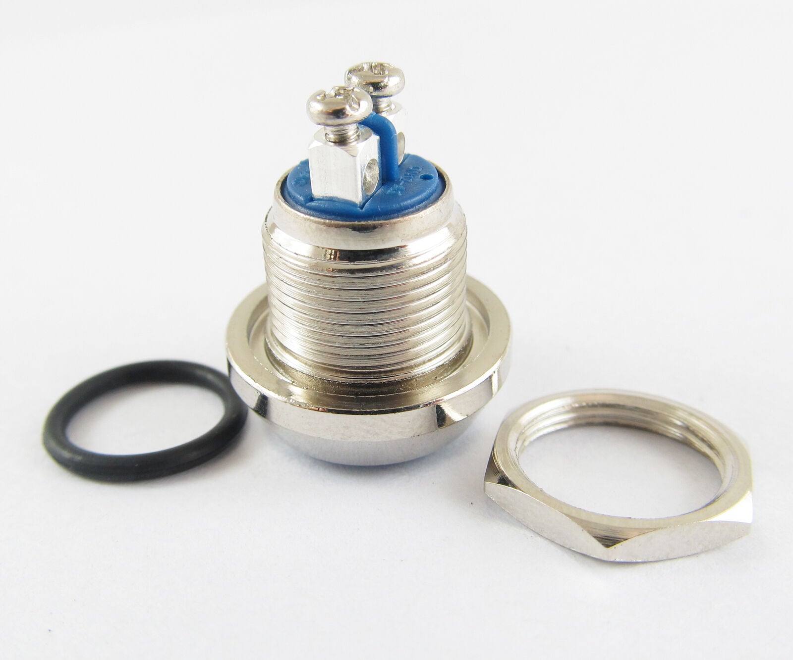 10pcs Blue Metal Round Dome Push Button Momentary Waterproof Switch 12mm QN12-A5