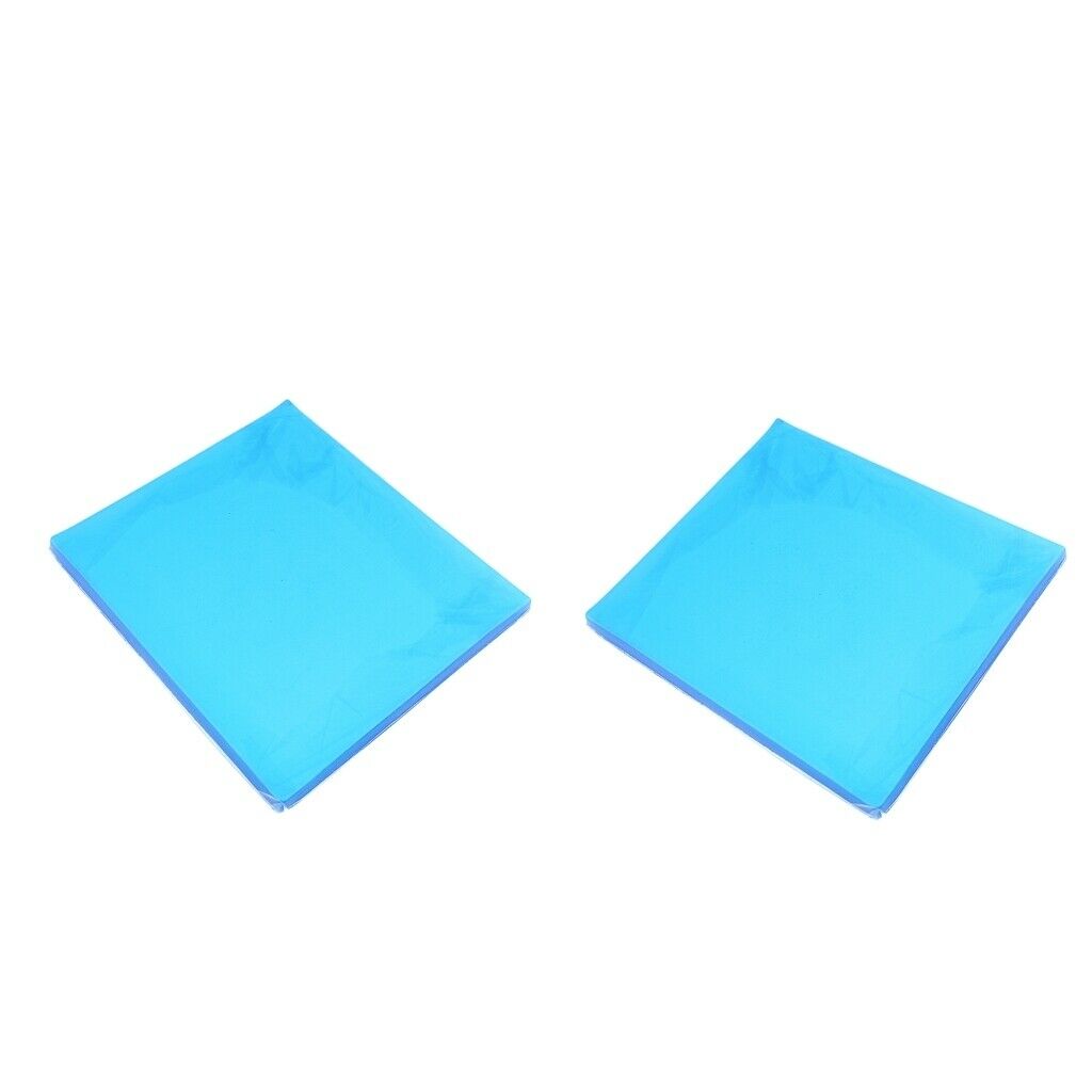 2 Pieces Motorcycle Seat Gel Pad Shock Absorption Mats Cushion 25x22x1cm