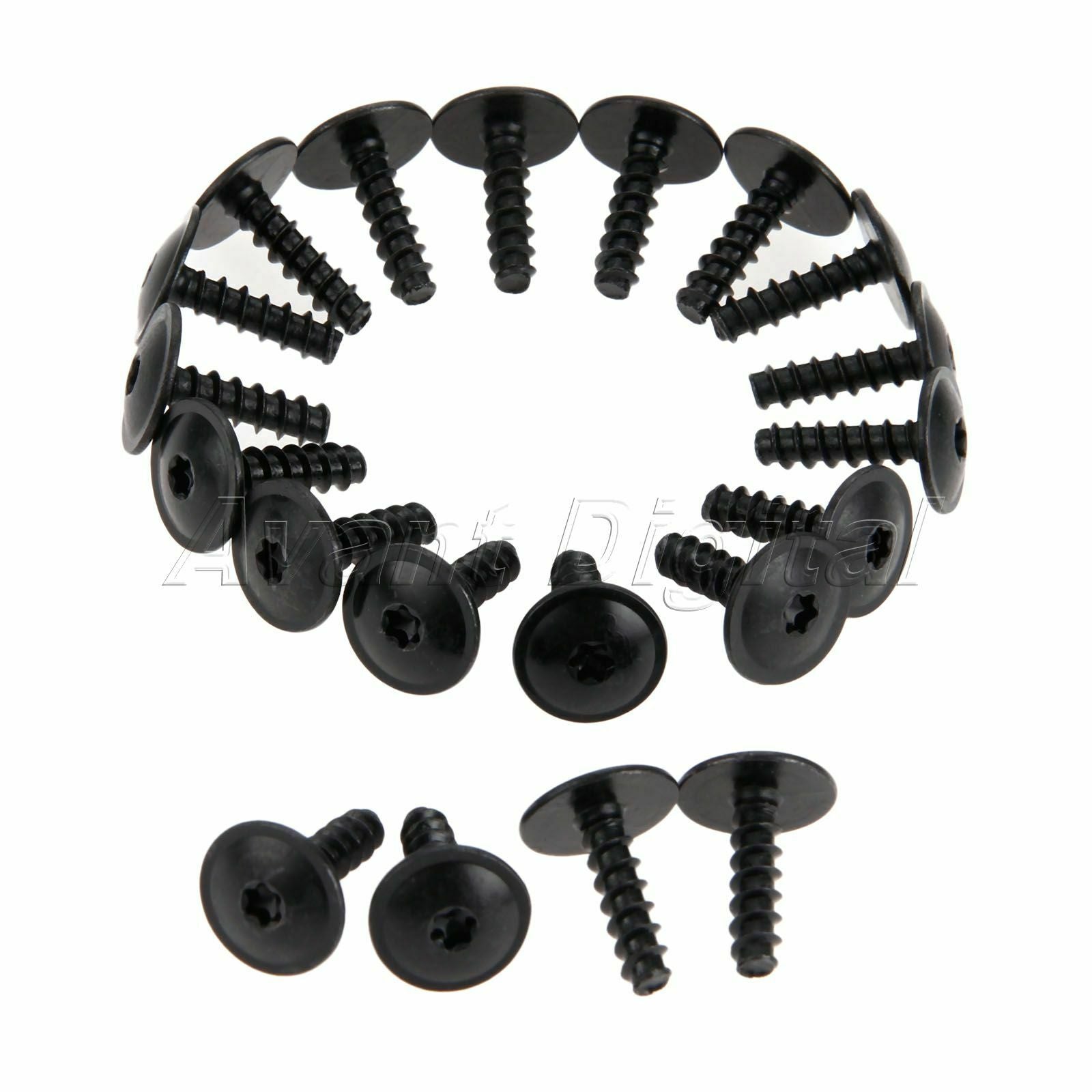 20 x Black Screws Metal Fit for many / models  Length 1.9cm N90775001