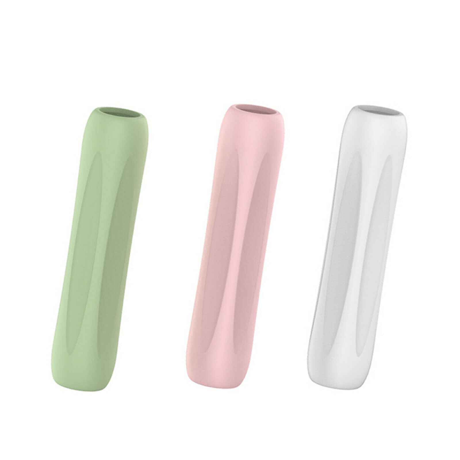 3x Touch Screen Pen Cover Sleeve Case Anti-Slip Grip Pink Green White