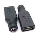 Computer Connector DC5.5x2.1mm Female DC Converter to USB Connector Cable