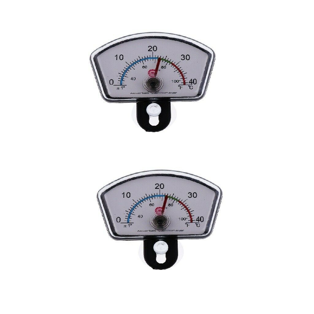 2pcs Submersible Pointer Digital Thermometer for Fish Tank Aquarium Square