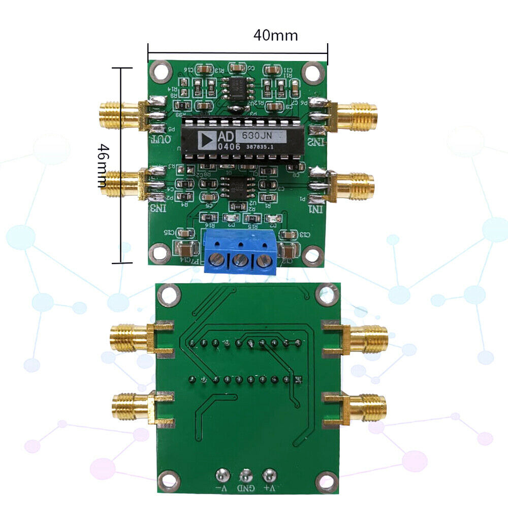 AD630 Lock-in Amplifier Minimum System Phase-Sensitive Detection of Weak Signals