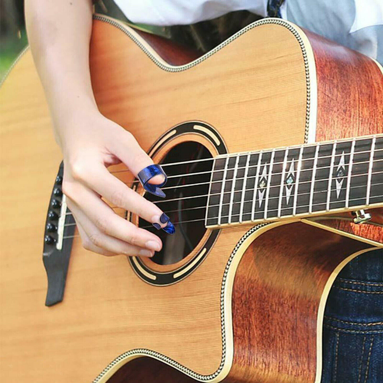 1Set Finger Picks Thumb Picks Guitar Picks Xmas Gifts for Music Lovers