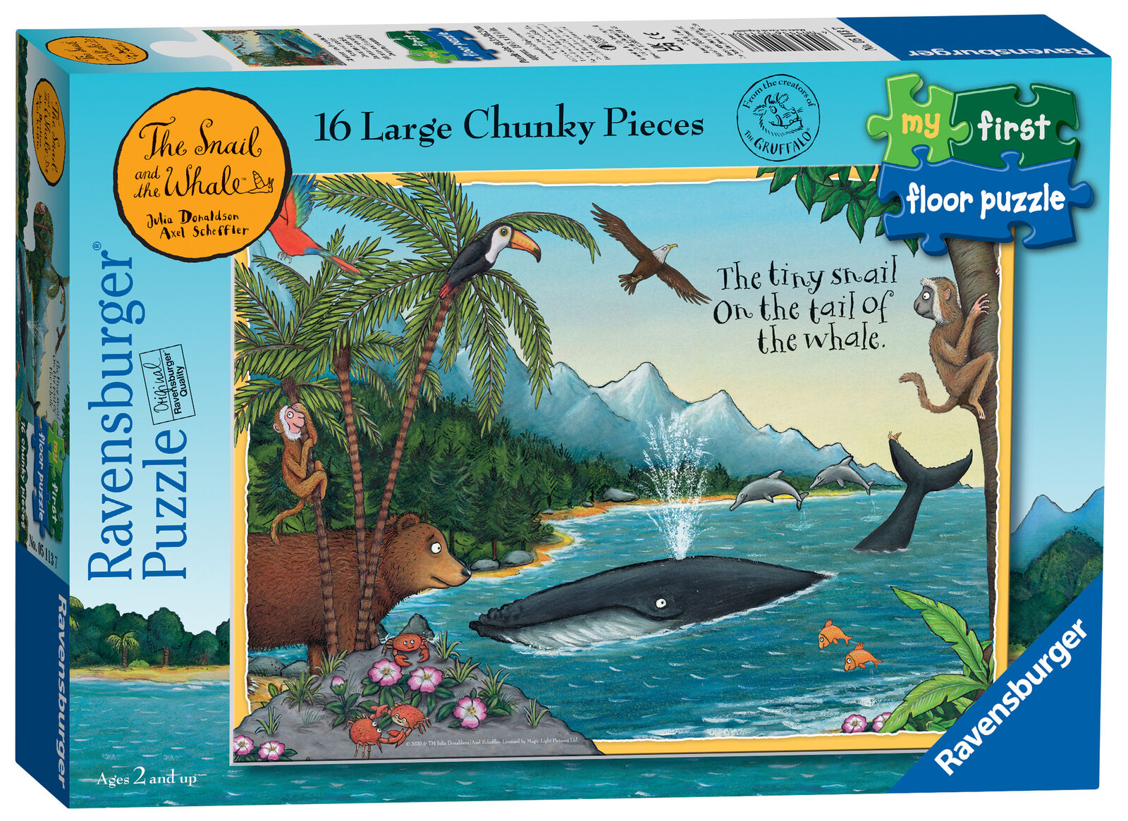 05113 Ravensburger The Snail & The Whale My First Floor Jigsaw Puzzle 16pc 24m+