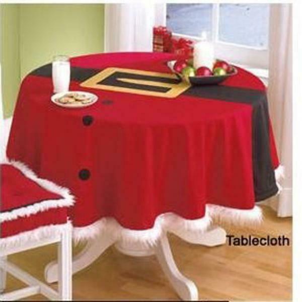 Christmas TableCloth Table Cover Xmas Party Home Restaurant Decor 148CM