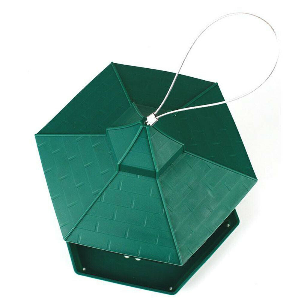 Bird Feeder Clear Garden Decoration Gazebo Wild Bird Feeder Panorama Plastic
