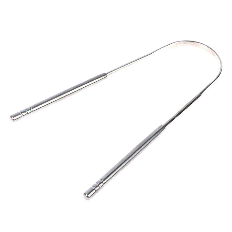 1PC Stainless Steel Tongue Scraper Brush Cleaning Scraper Oral Care ImproveFCA