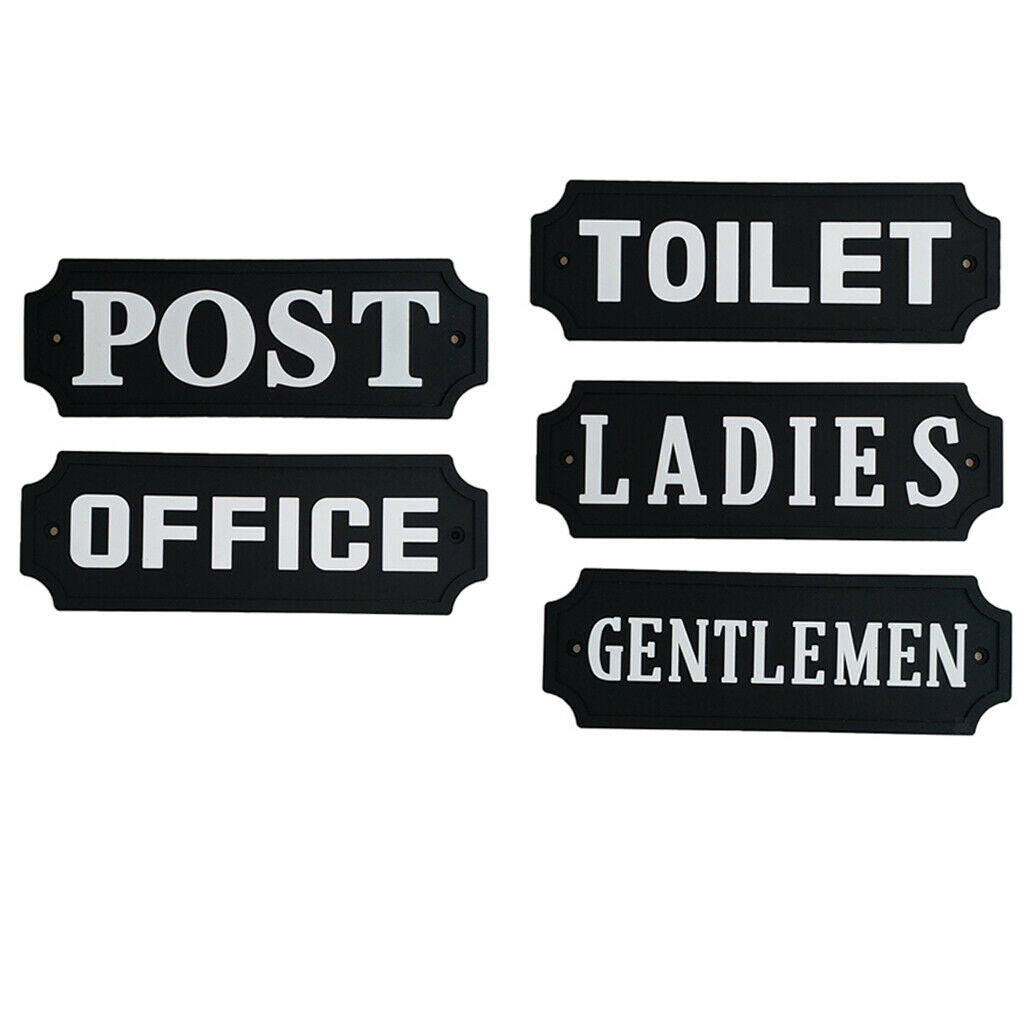 Personalized Black Background With white Font ''POST'' For Mailbox Outdoor &