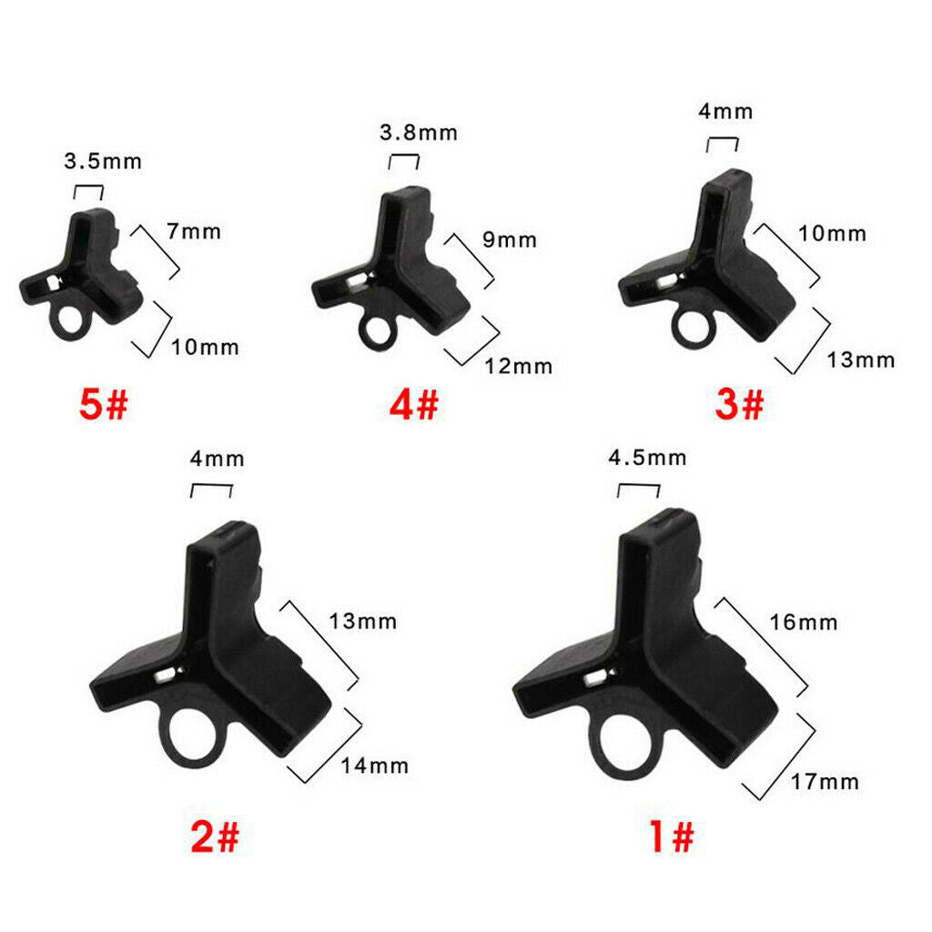 100 Pcs Large Fishing Treble Hooks Case Bonnet Protector   Cover Holder 02