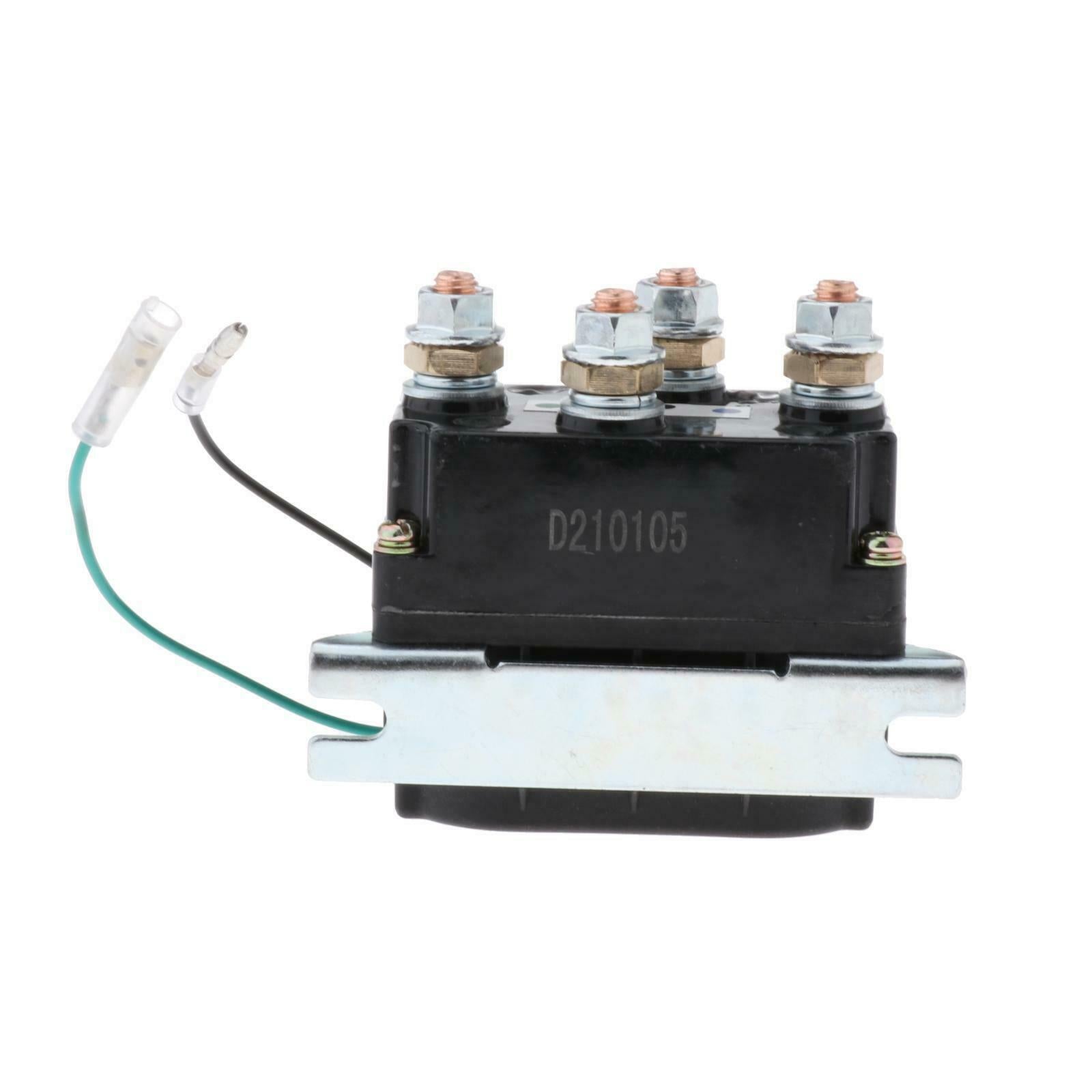 250A Winch Solenoid Relay Kit Replaces for ATV 6 Protecting Caps Heavy duty New