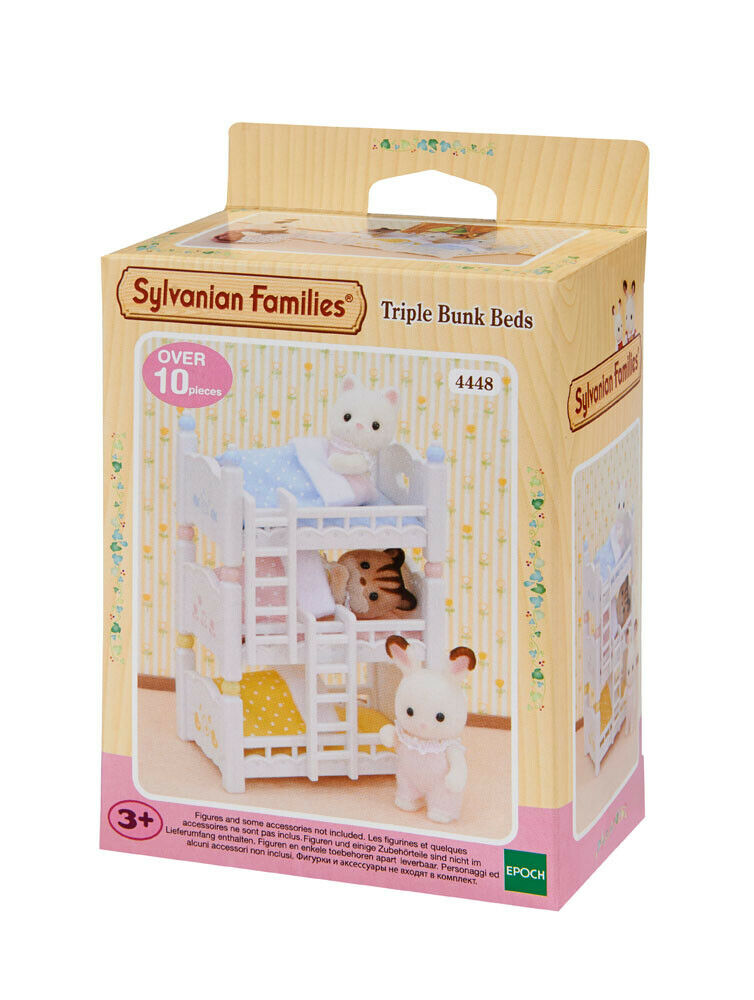 Sylvanian Families Furniture & Accessories 4448 Triple Bunk Beds /Age 3+ Bnib