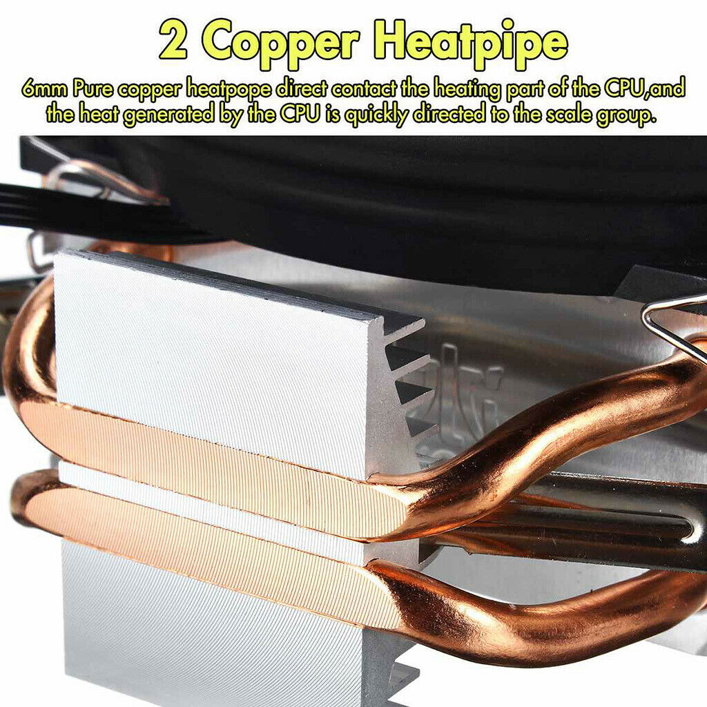 LED RGB Lighting CPU Cooler Heatsink for Intel Socket LGA 1156 1155 120mm