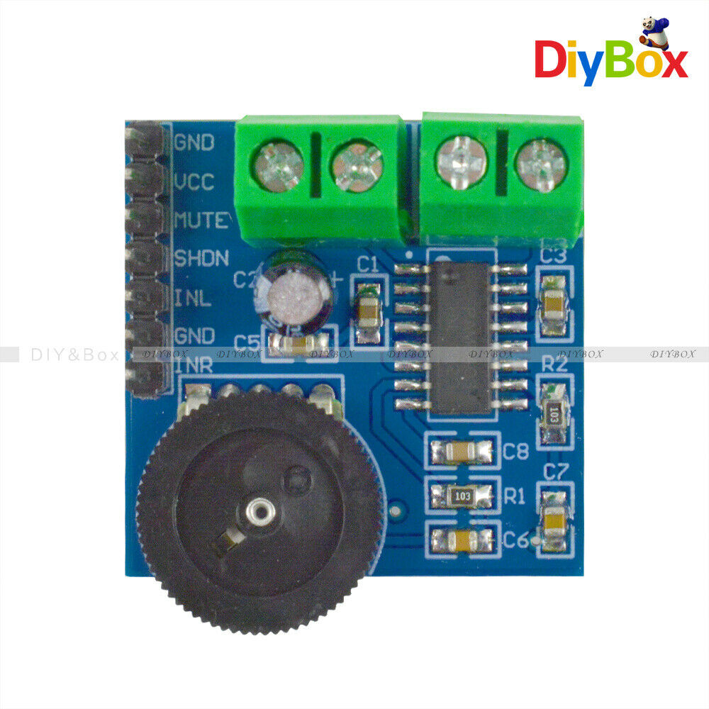 Mini PAM8403 2-Channel Double Track Power Amplifier Module Volume Adjustment
