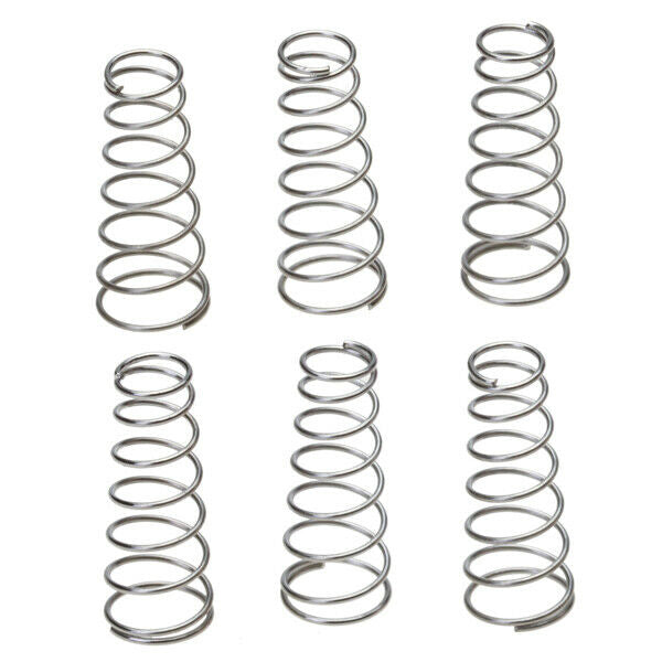 6pcs Chrome Guitar  Pickup Mounting Screws And Springs For Guitars