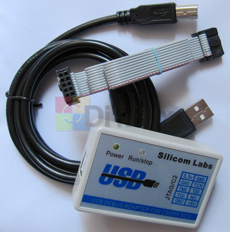 C8051F MCU Emulator U-EC6 USB Debug Adapter Downloader JTAG/C2 Mode with Cable