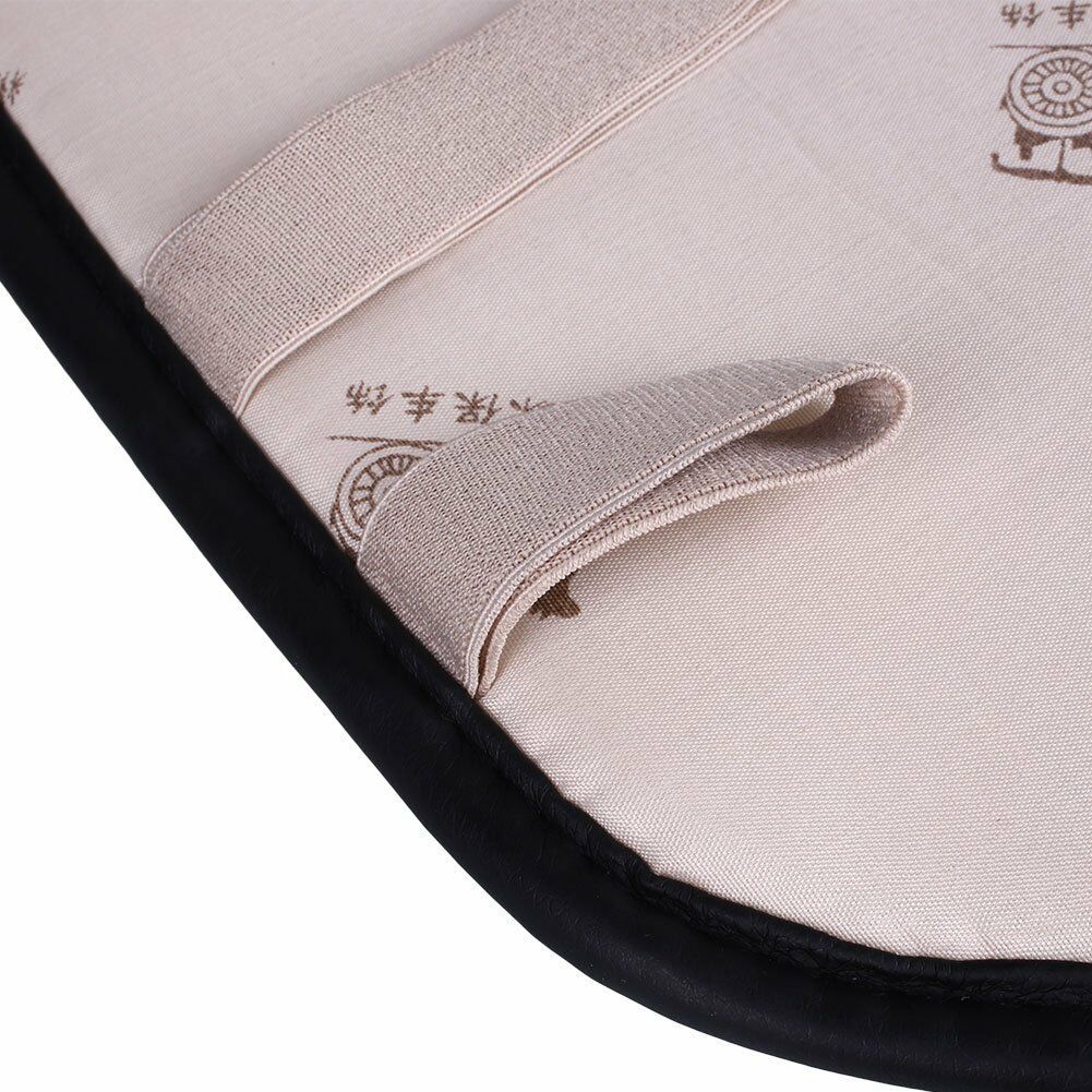 138*49cm Black Car Rear Seat Cover Universal Bamboo Charcoal Cushion Pad PU