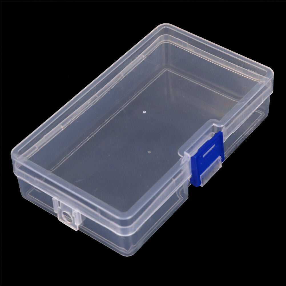 Clear Plastic Storage Box Jewelry Tool Craft Container Beads Organizer