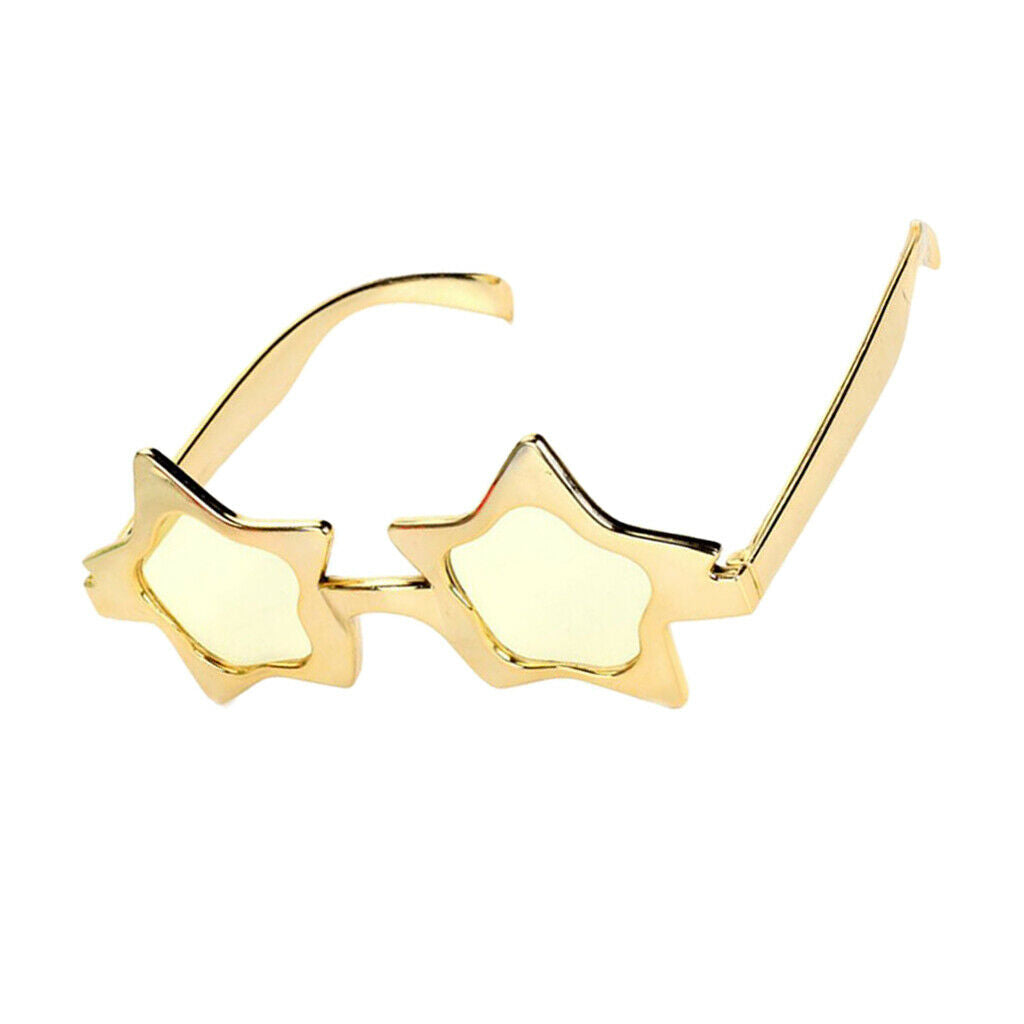 Glitter Golden Five-point Star Sunglasses Novelty Party Eye Glasses Costumes