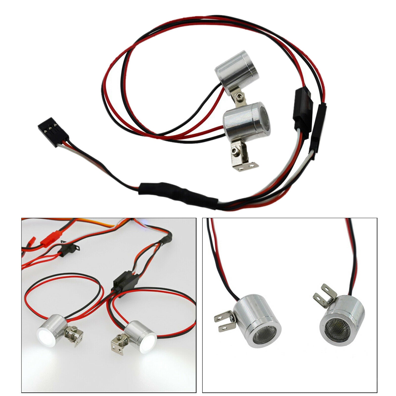 LED Spotlight Head Light for WPL B14 B14K B24 B24K C14 MN99 RC Car Parts