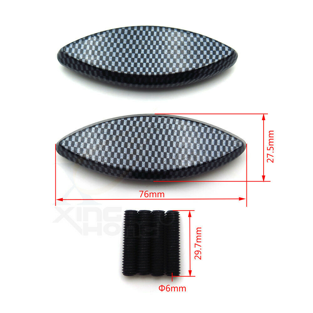 Mirror Base Block Off For 06-09 Kawasaki Ninja Zx-14 Zx14 R Zx-14R Zx1400 Carbon