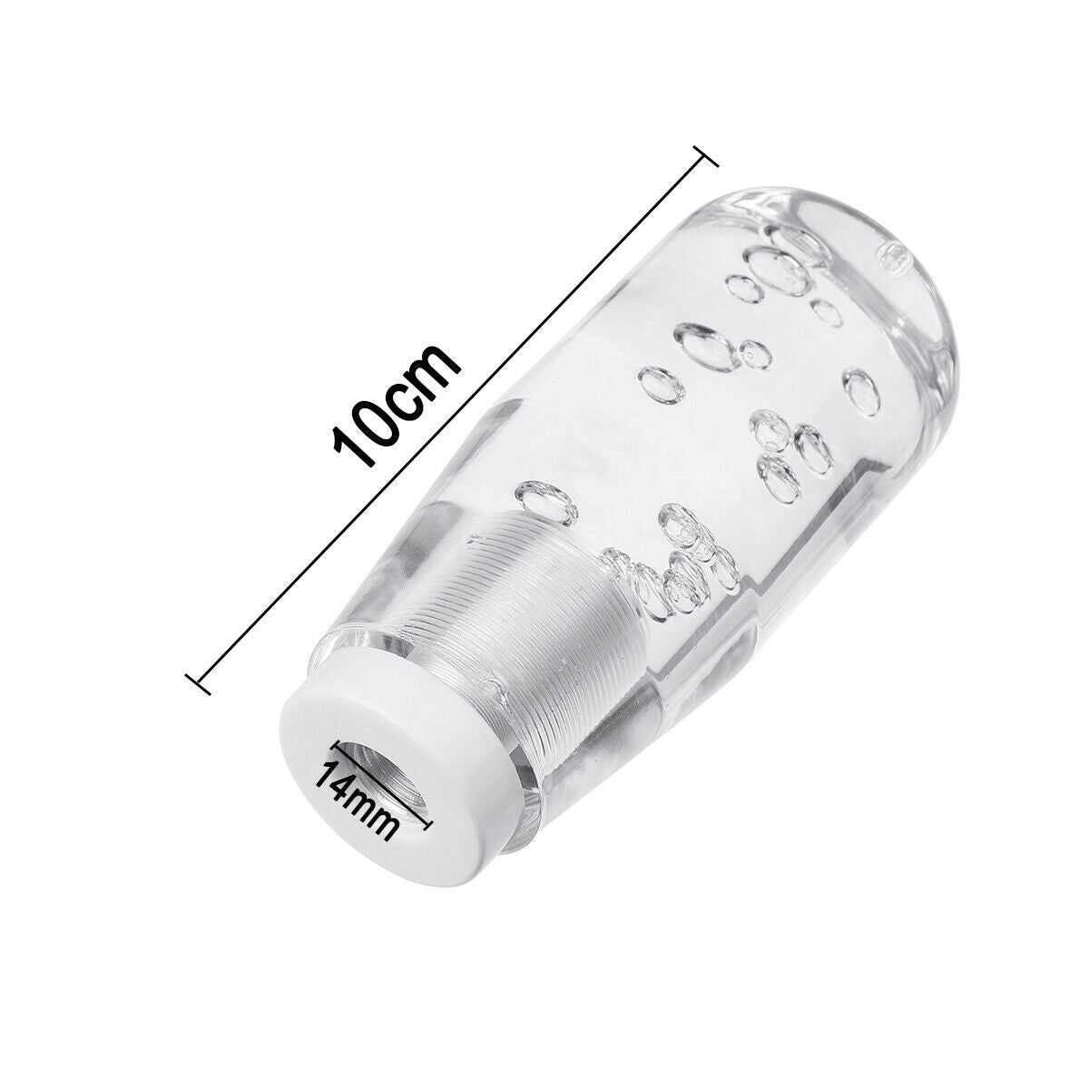 LED Light RGB Shift Knob Stick Crystal Transparent Bubble Gear Shifter 10cm  â—