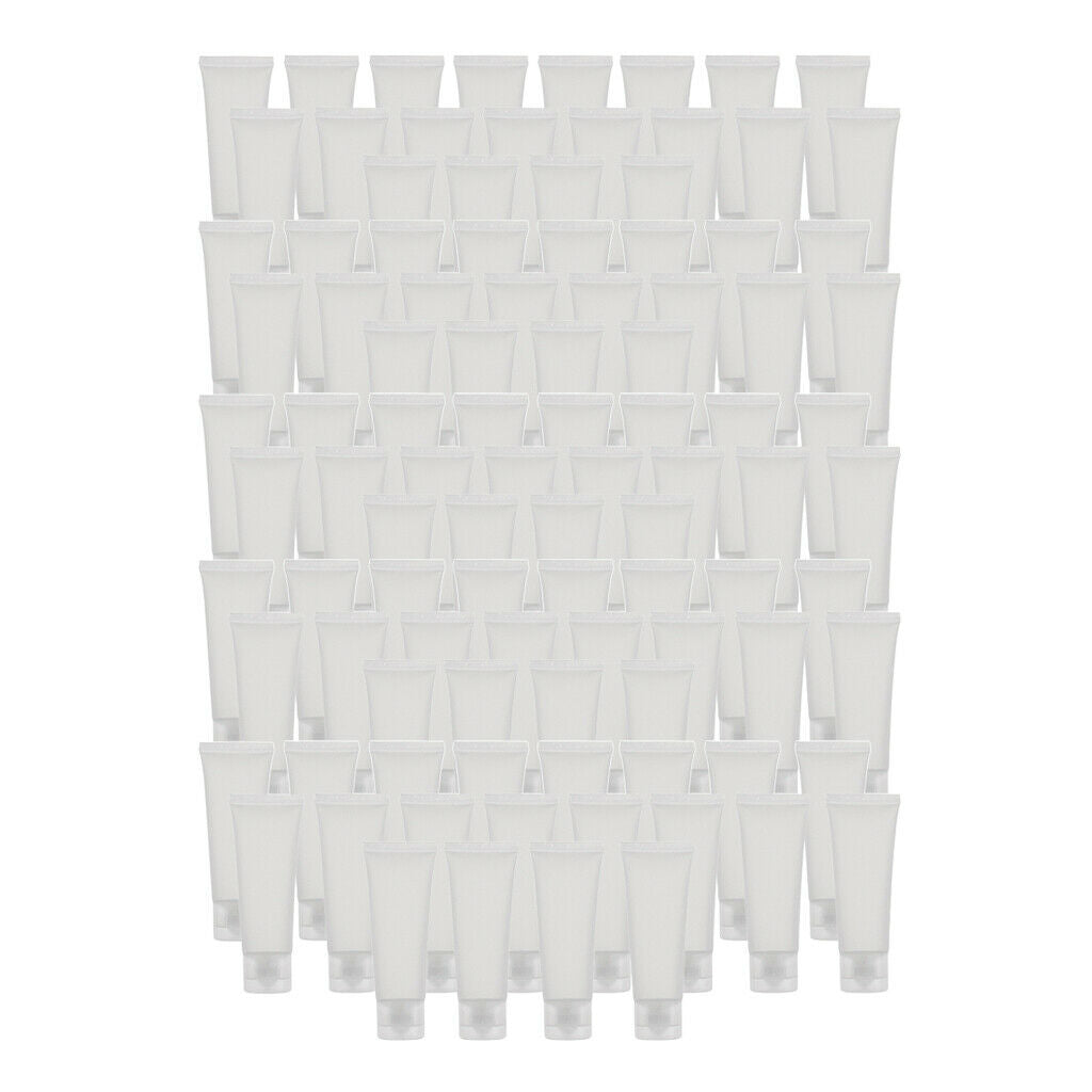 100 Pieces Frosted Empty Squeeze Skincare Makeup Travel Bottle Containers