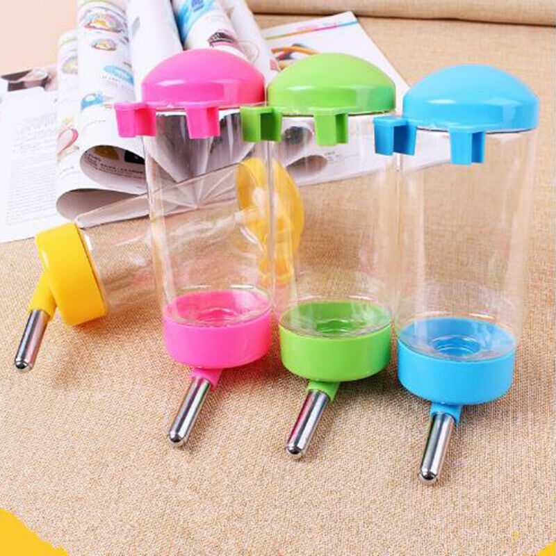 80ml Plastic Hamster Drinker Water Bottle Dispenser Hanging Pet Drinking .l8