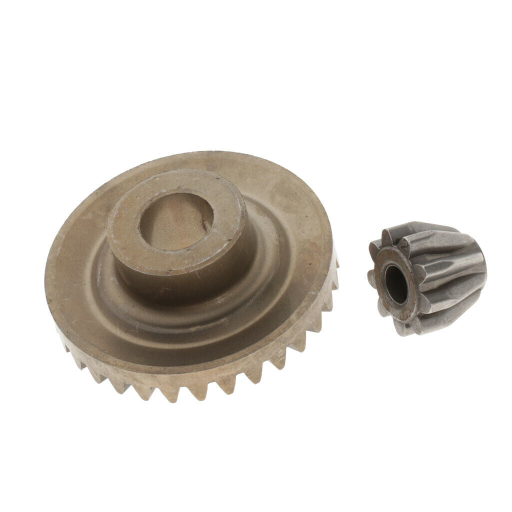 2 Pieces Steel Carbon Brush Spiral Gear Set for BOSCH GWS6-100 Motor Tools