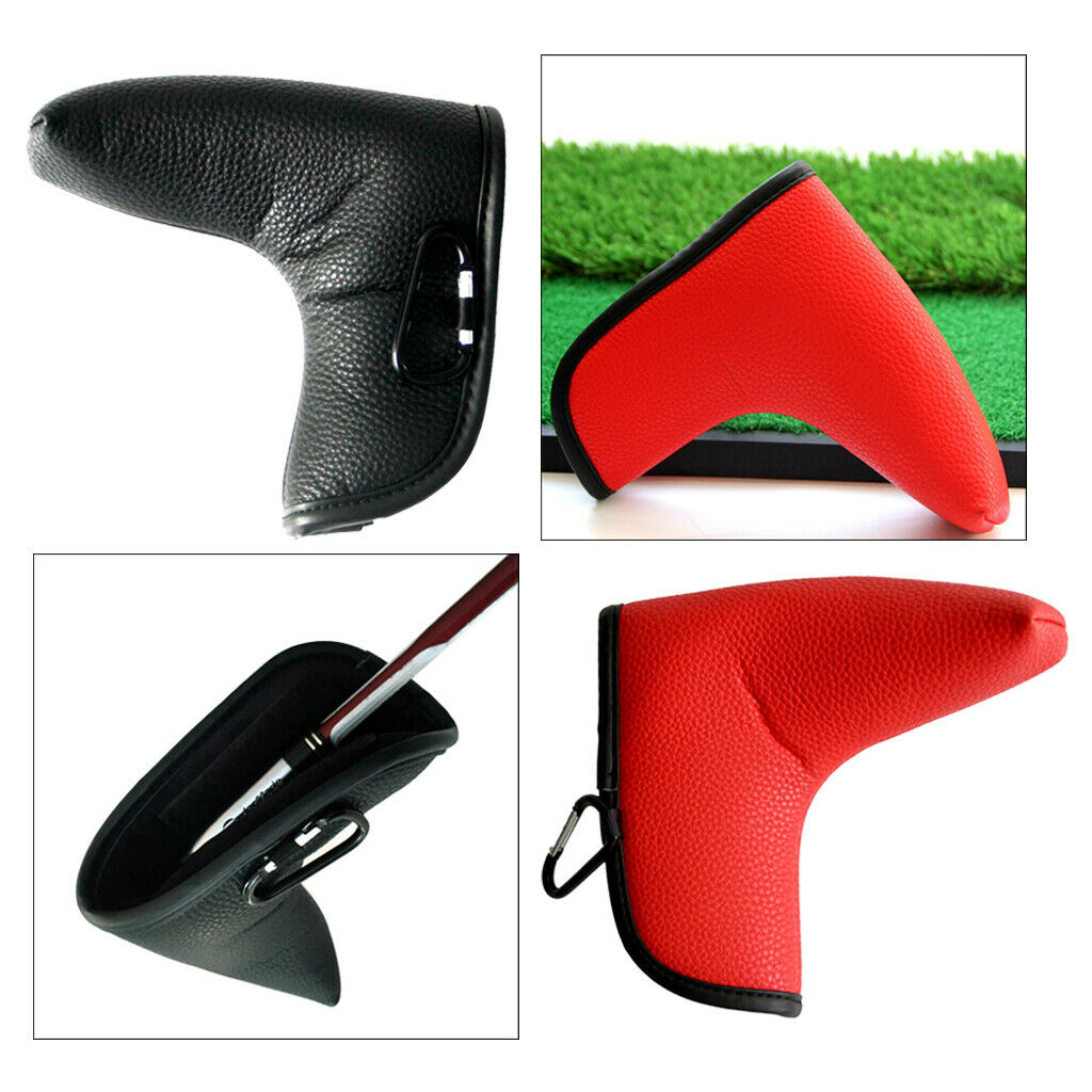 2Pcs Lightweight Golf Putter Head Cover Club Cover Sleeve for Golf Club