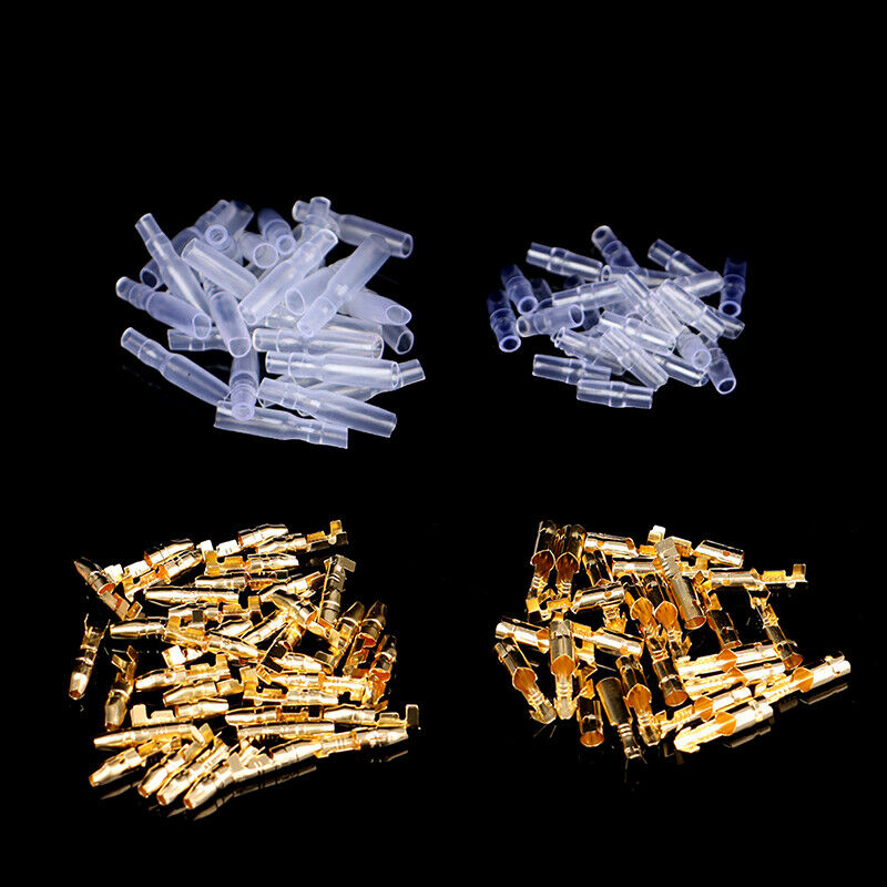 50Sets 4.0 Bullet Terminal Car Electrical Wire Connector Cold Press Termi.l8