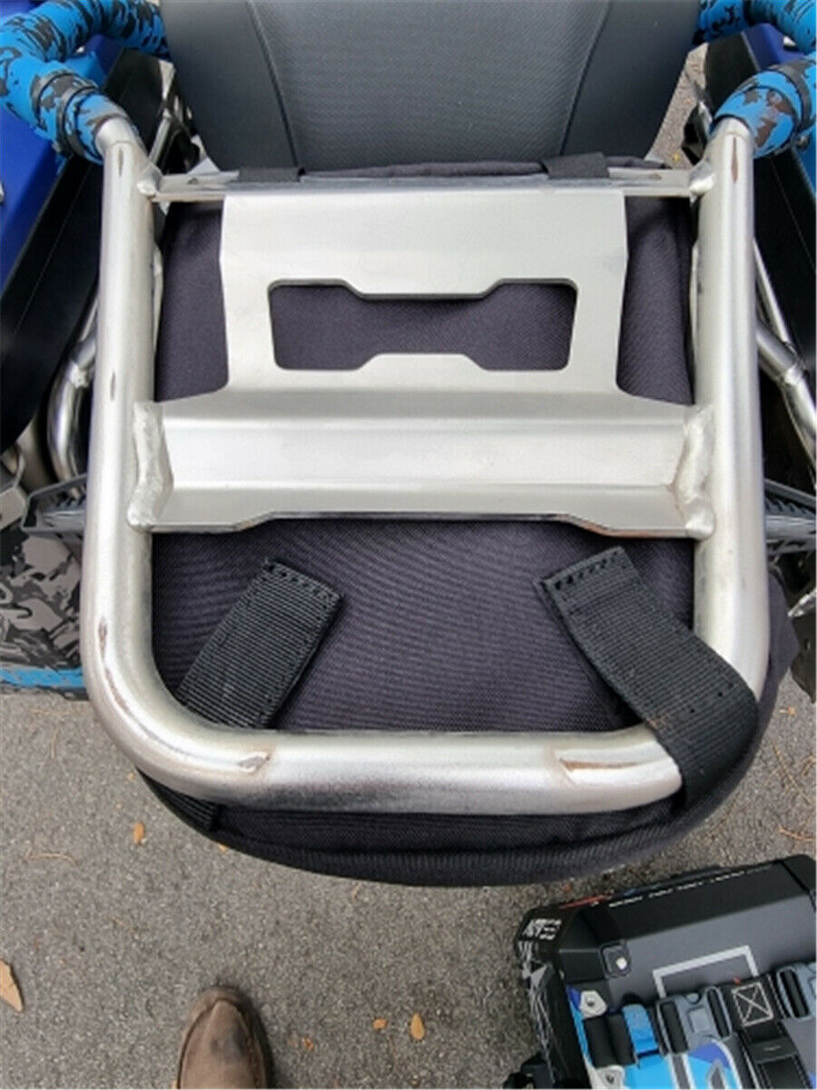 Black Waterproof Motorcycle Frame Rear Under Luggage Rack Bag Storage Tool Bag