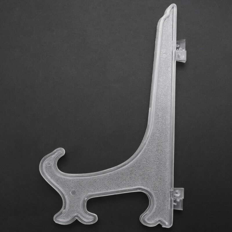 Transparent 7" Display Easel Stand Plate Bowl Picture e Photo Pedestal HolderP1