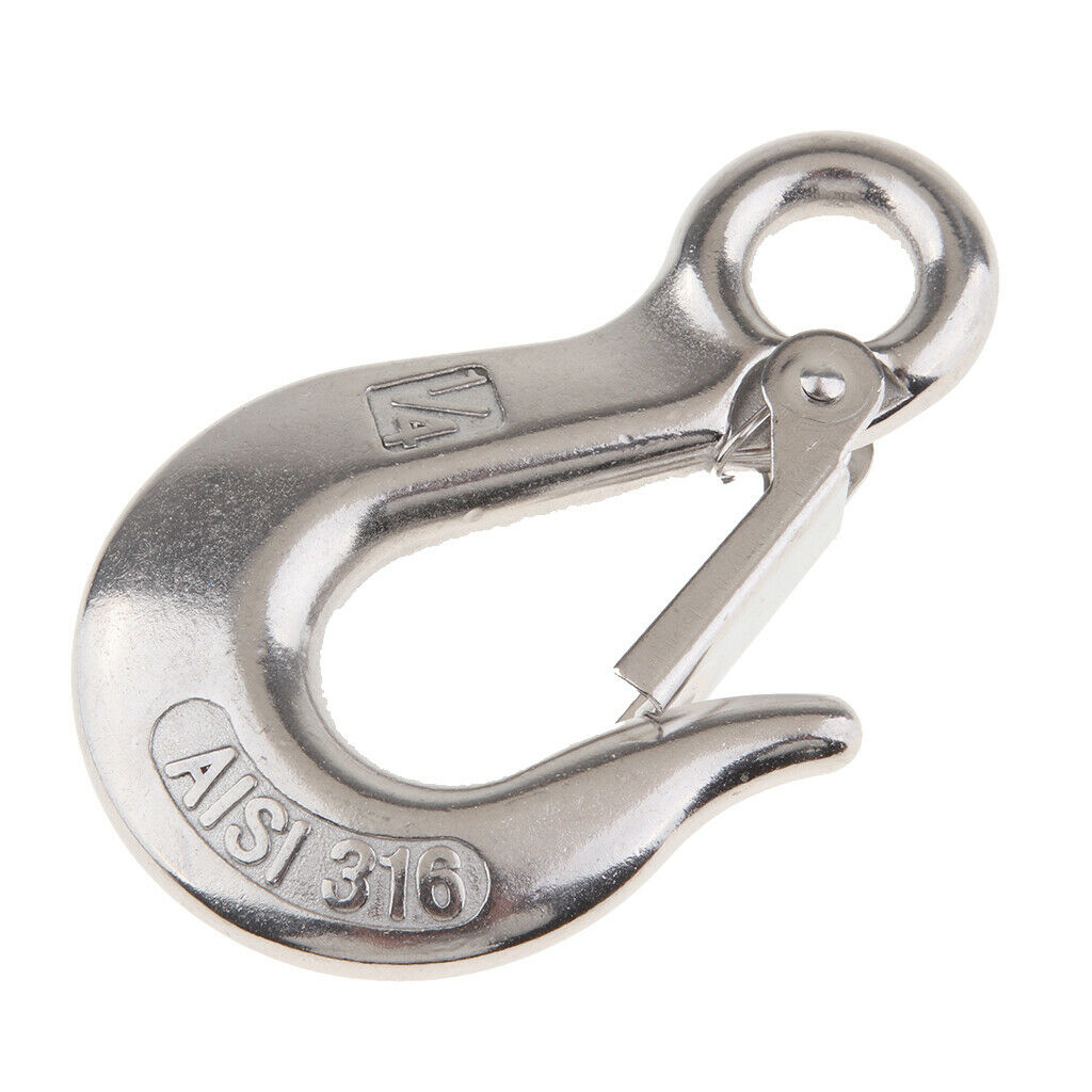 1/4" Clevis Slip Eye Hook With Safety