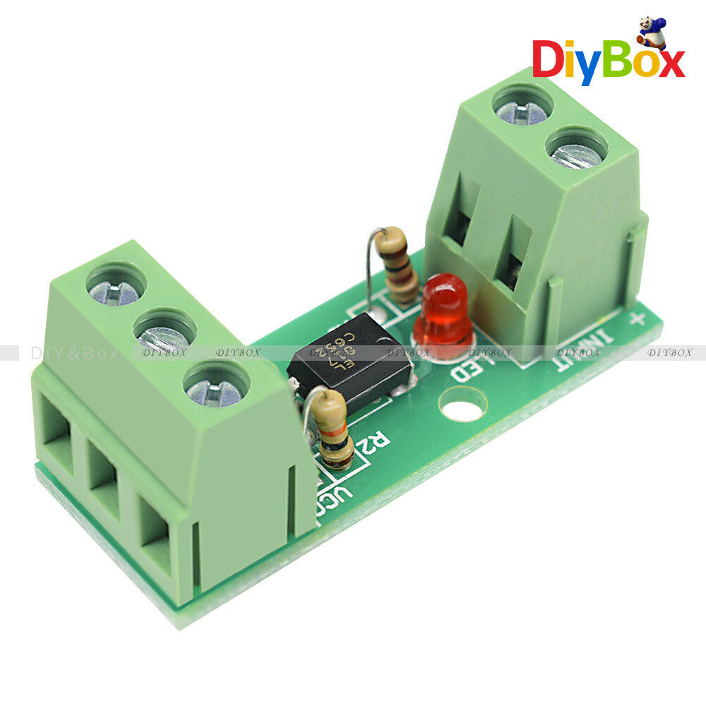 1 Channel Optocoupler Isolation Module Input 12V 80KHz No Din Rail Holder PLC