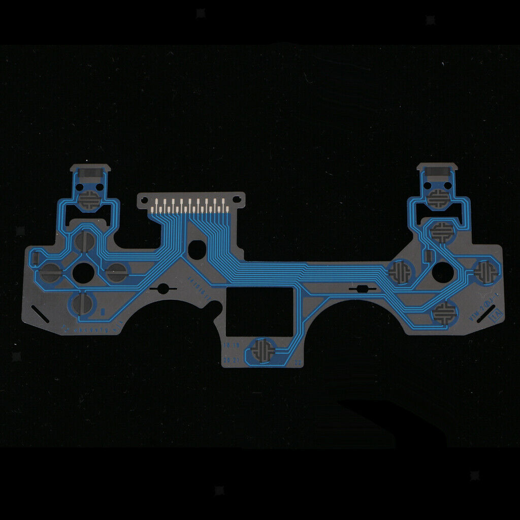 Conductive Film Buttons Replacement for   4 PS4 Controllers, Blue