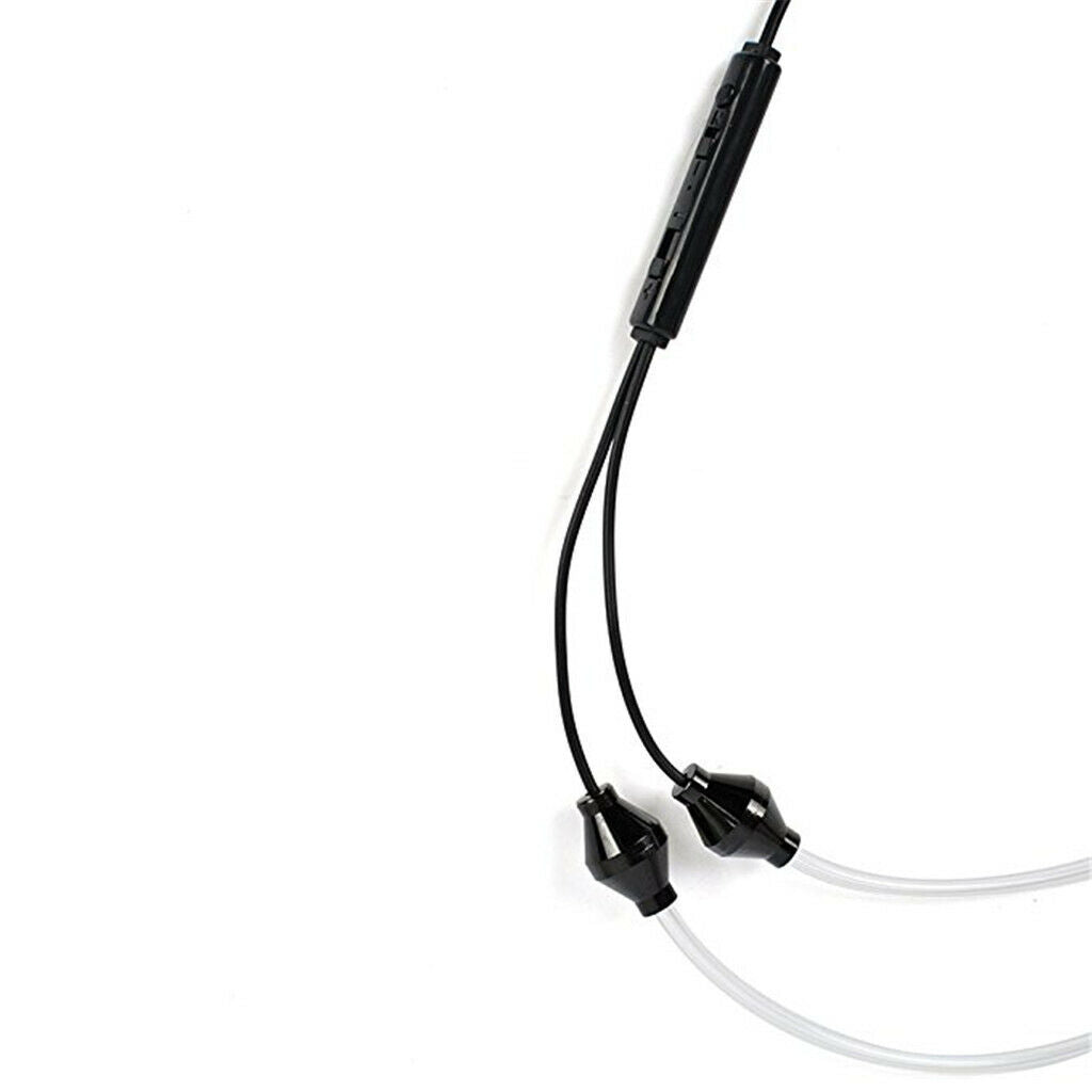 3.5mm Stereo Air Tube Wired Headphone Anti Radiation Headset for