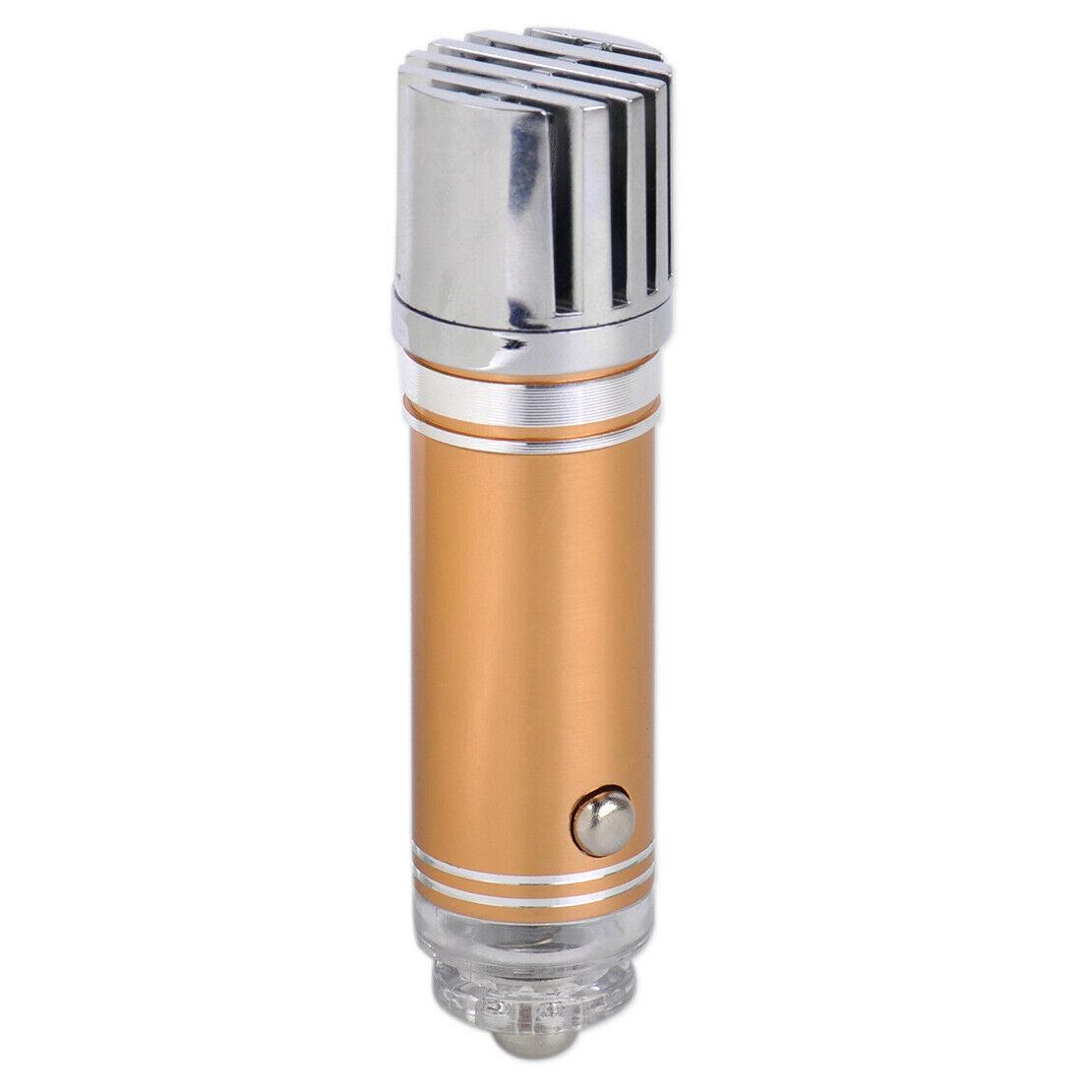 12V Mini Car Golden Fresh Air Ionic Purifier Oxygen Bar Ozone Ionizer Cleaner An