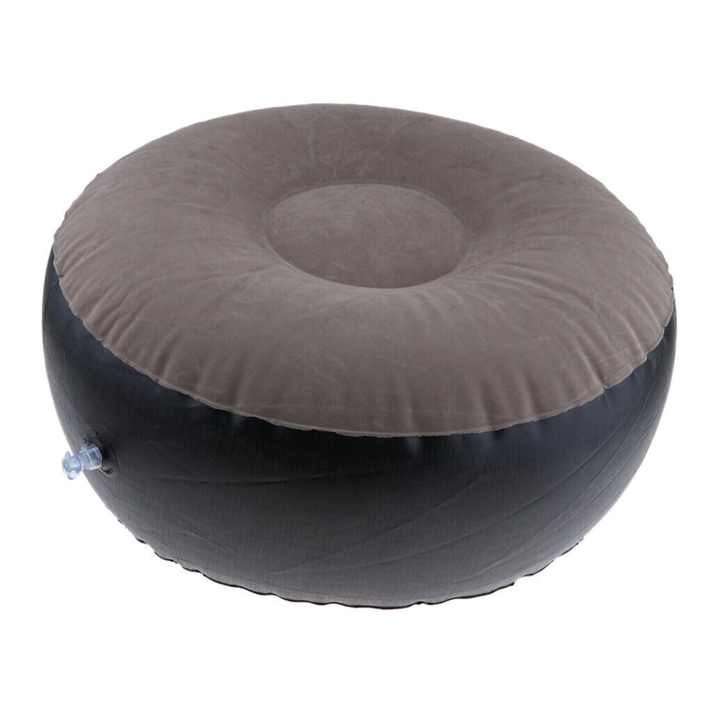 Portable Air Chair Outdoor Camping Seat Ottoman Round Shape Home Furnishing