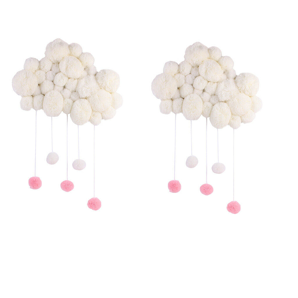 2x Ornaments DIY Hanging Decorations for Nursery Clouds Ornate