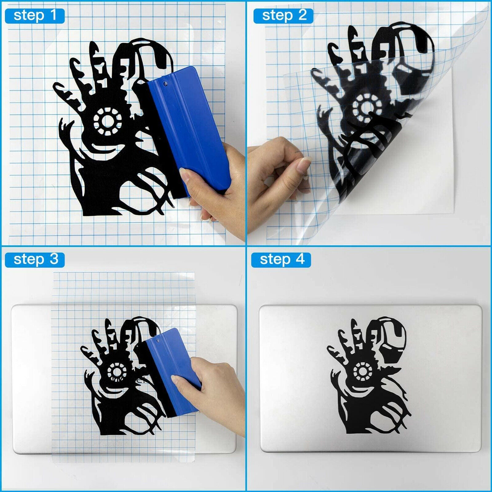 Clear Adhesive Vinyl Transfer Paper Tape Roll for Decals Signs Windows Stickers
