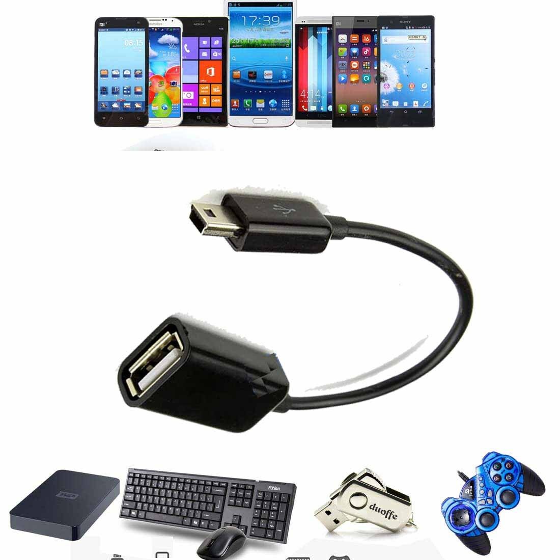 mini USB 2.0 OTG  Adaptor Adapter Cable Cord Lead For Digital Photo Frame_x9