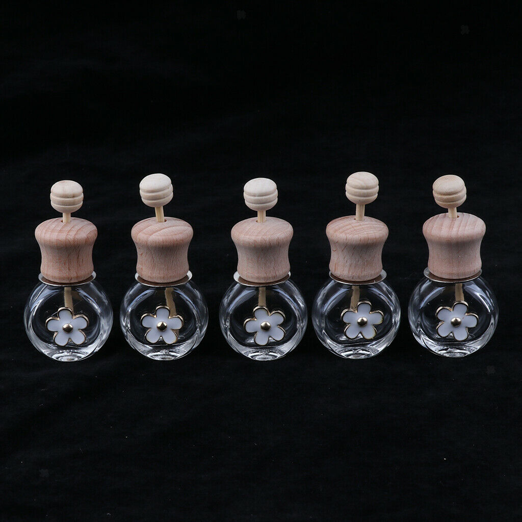 10 Pieces Refillable Car Decor Perfume Bottle Decorative Ornament 8ml 6ml