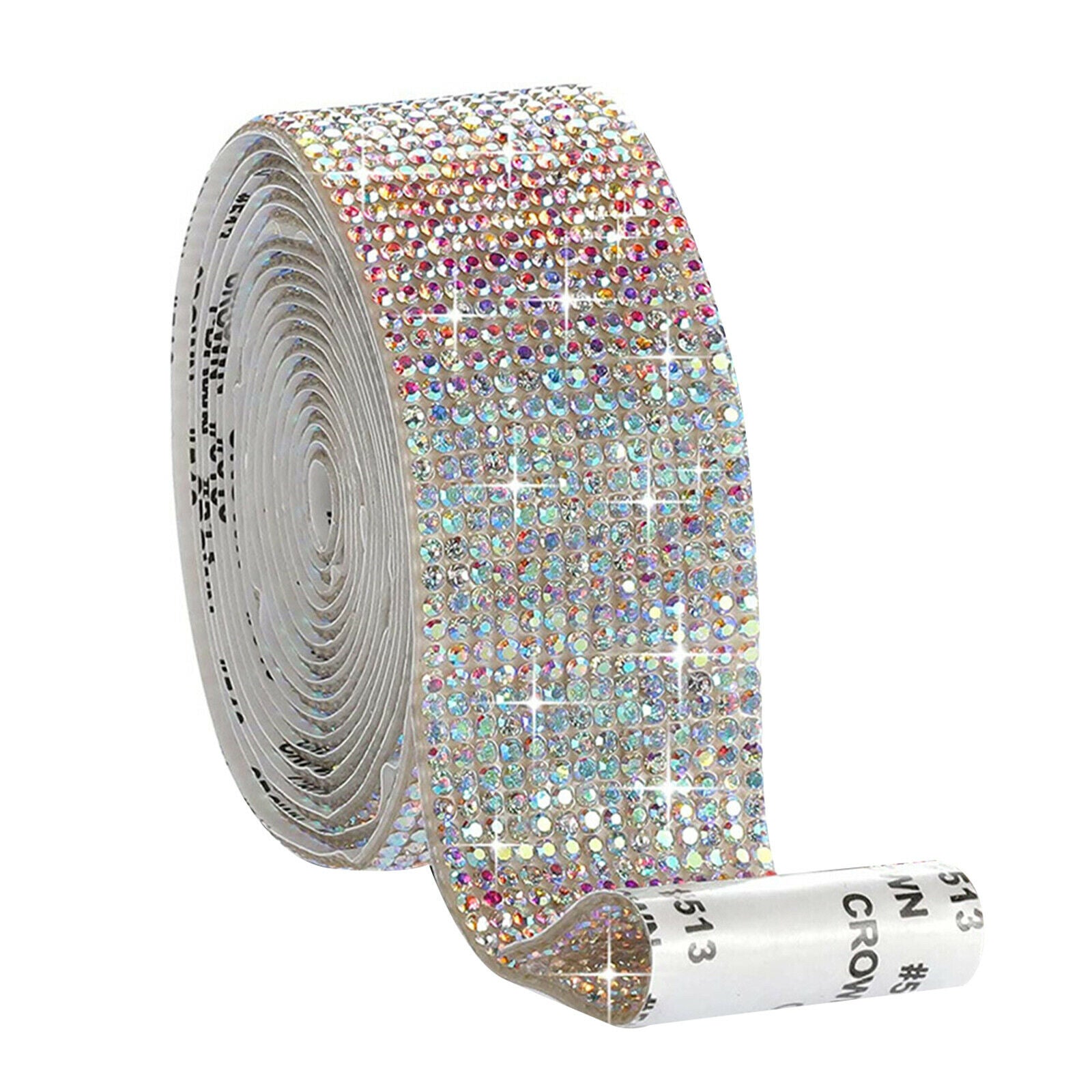 Self-Adhesive Diamond Ribbons Decoration Car Scrapbooking Multicolor 2.7cm