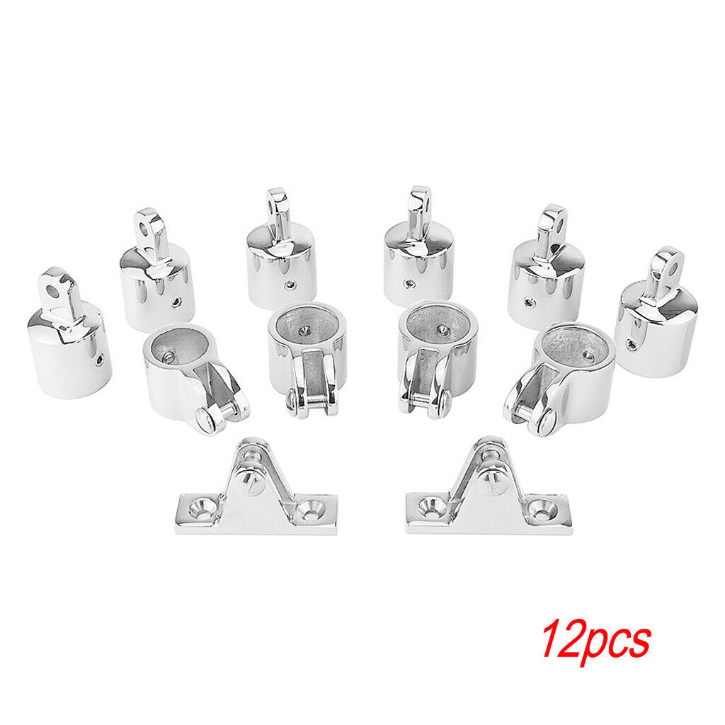 12Pcs 1" 25.4mm Heavy-duty Steel Marine Hardware Set Deck Boat Accessories