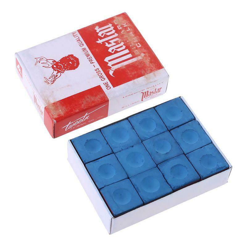 MagiDeal 12 Pieces Billiard Chalk Snooker Pool Cue Tip Billiards Accessories