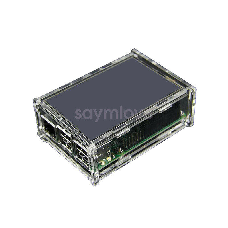 3.5" TFT LCD Touch Screen 320*480 Display Board w/ Case For Raspberry Pi 3 B+